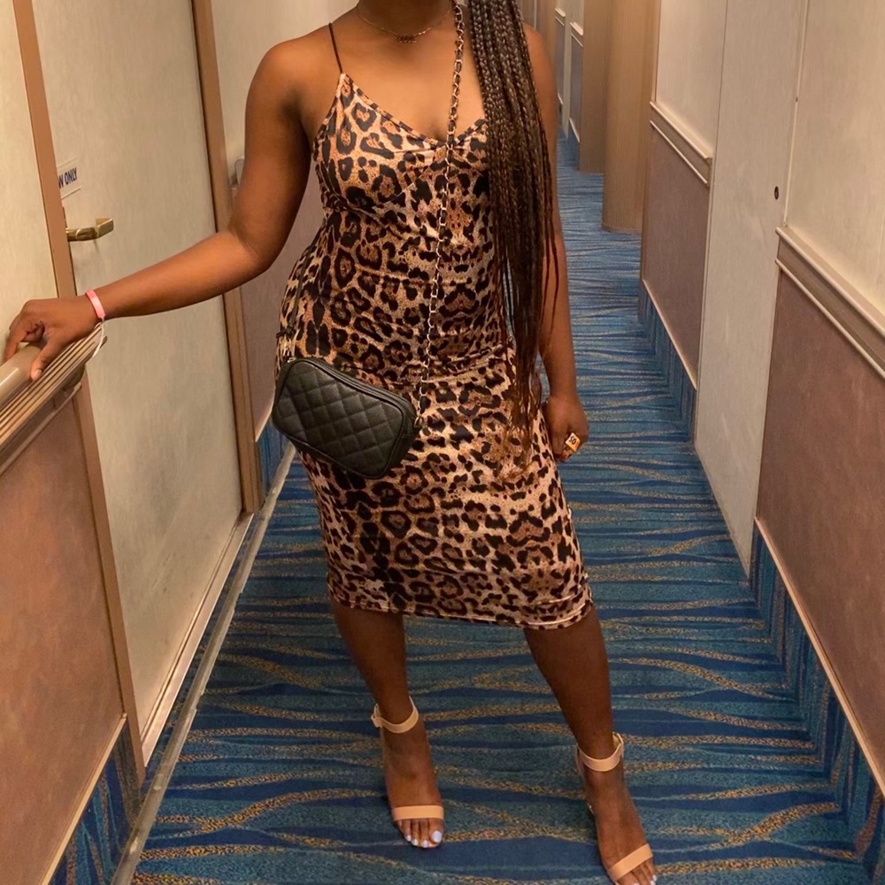 Cheetah bodycon dress